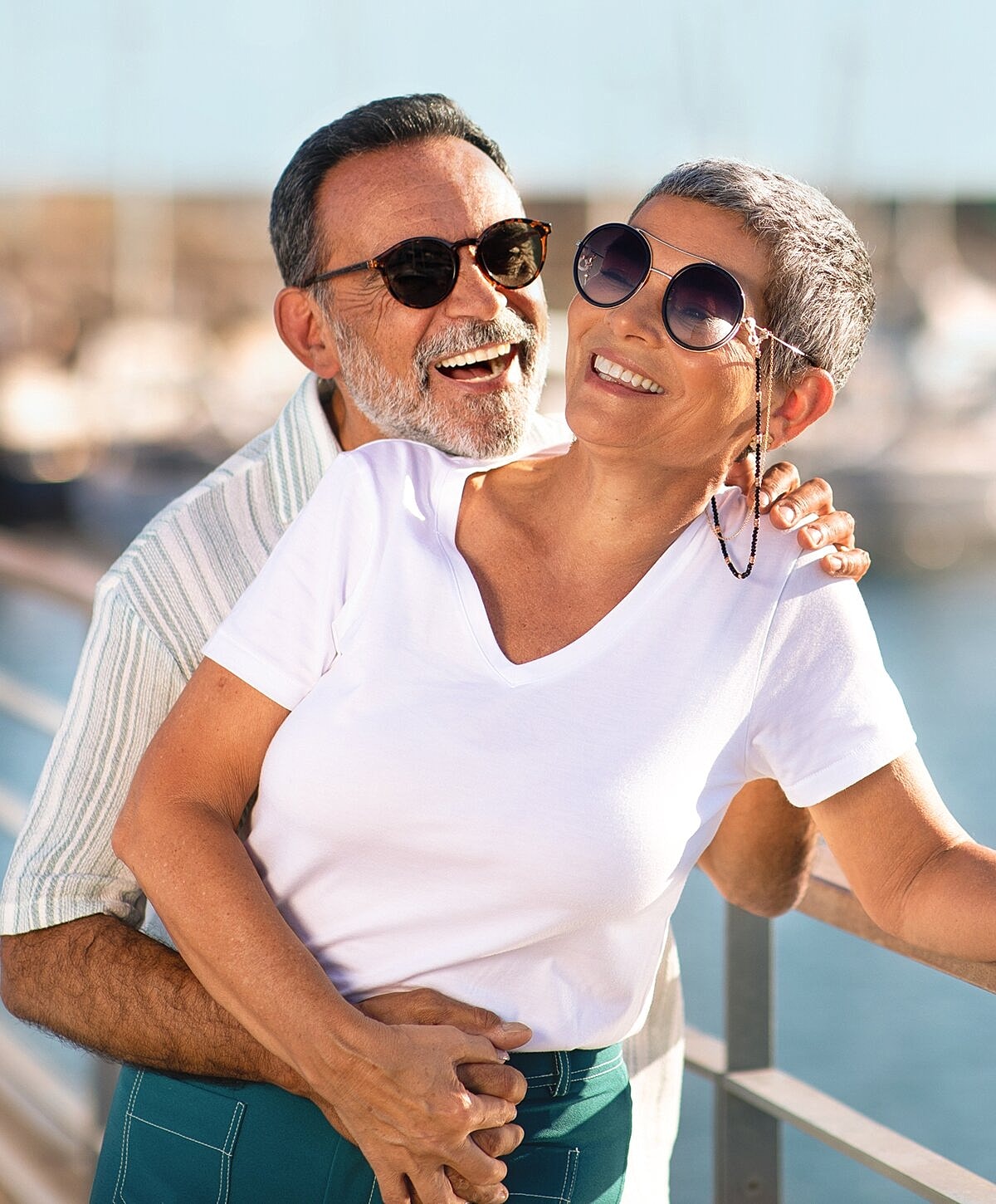 Patient smiling during dental check-up.