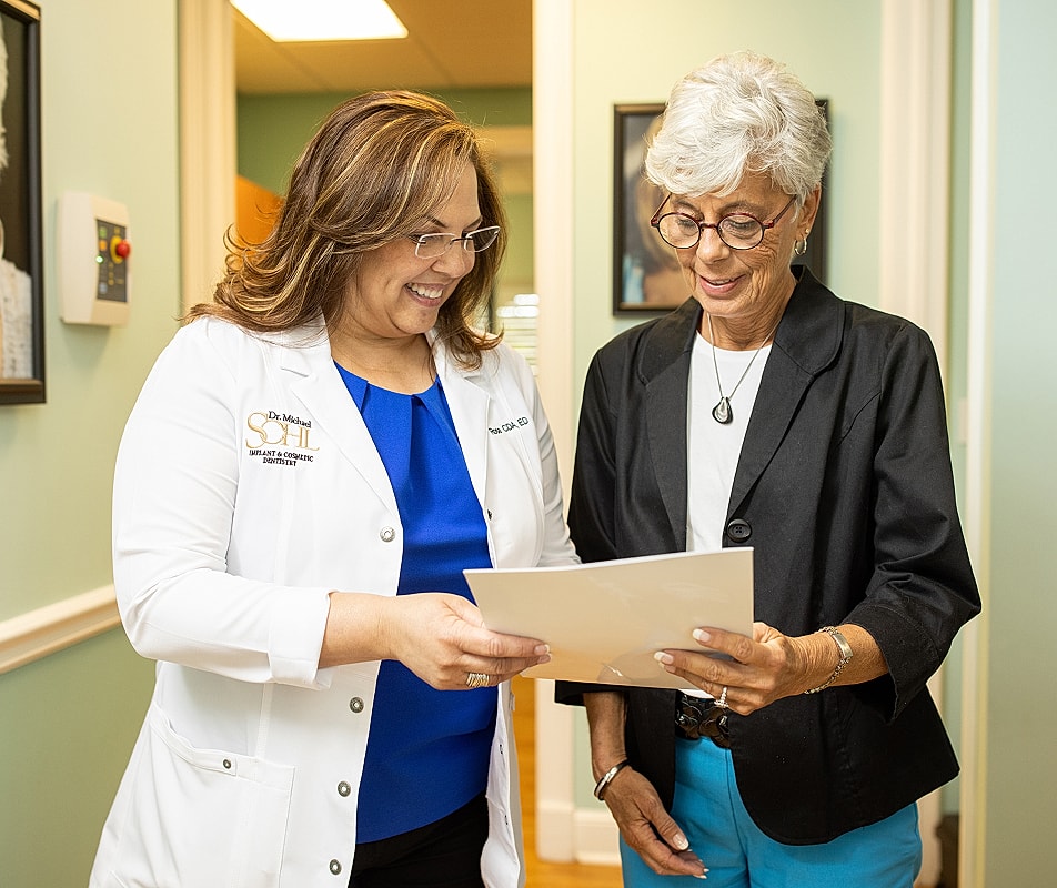 Doctor discussing treatment plan with patient.